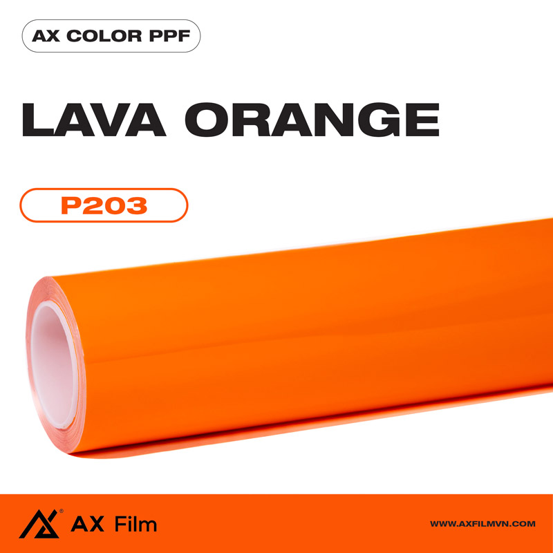 AX Color PPF - P203 LAVA ORANGE - CAM NHAM THẠCH (CAM CHÁY)