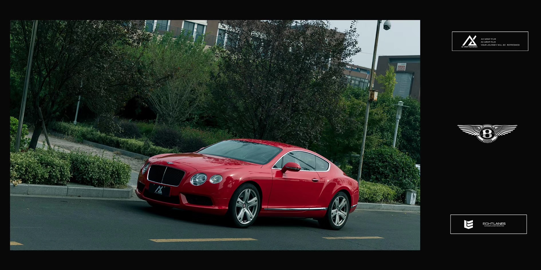 AX WRAP FILM GLOSS DARK RED - MÀU ĐỎ BÓNG BENTLEY