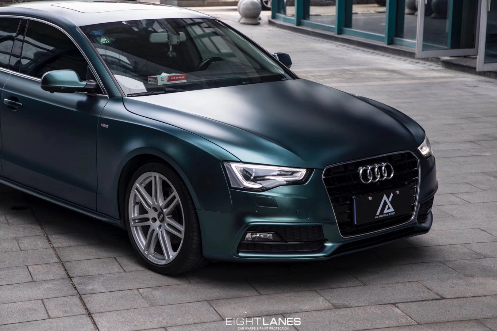 AX WRAP FILM PEARL METALLIC BLACKISH GREEN - MÀU XANH ĐEN ÁNH KIM NGỌC TRAI