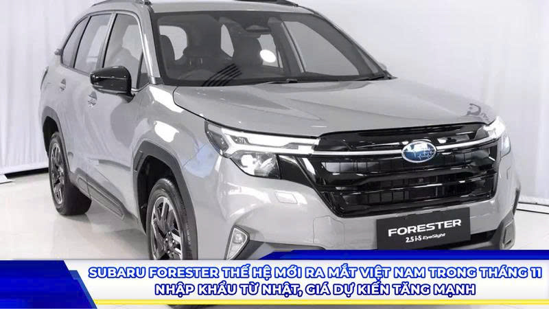 Subaru Forester thế hệ mới ra mắt Việt Nam trong tháng 11 - Nhập khẩu từ Nhật, giá dự kiến tăng mạnh