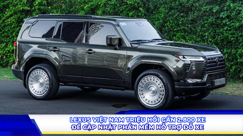 Lexus Việt Nam triệu hồi gần 2.800 xe để cập nhật phần mềm hỗ trợ đỗ xe